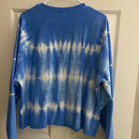 Tie-Dye Blue and White Crewneck - Picture 3 of 6